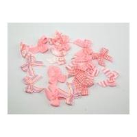 Fantasia Colour Co-ordinating Ribbon Bows Pink Fantasy