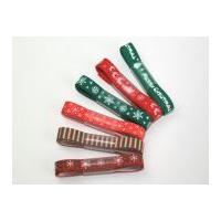 Fantasia Colour Co-ordinating Ribbon Bundles Merry Christmas