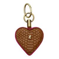 fabienne chapot keyrings keyholder heart python brown