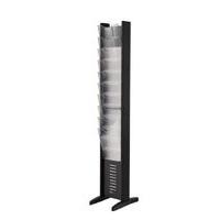 Fast Paper FloorStanding Display with 10 Compartments (Black)