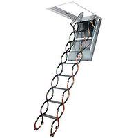 Fakro Lsf Fire-resistant Metal Loft Ladder 70 x 90cm