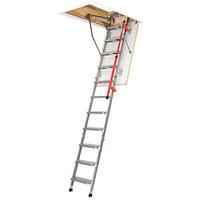 fakro lml 280 lux metal loft ladder 60 x 120cm