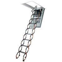 fakro lsf fire resistant metal loft ladder 50 x 70cm