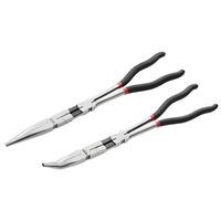 Facom 185.2L Double Jointed Extra Long Half-Round Nose Pliers - Se...