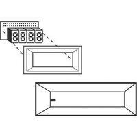 Face frame Black Compatible with: 4-digit LCD PVC Strapubox