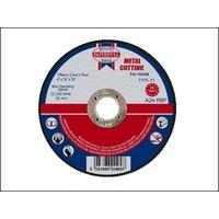 Faithfull Cut Off Disc for Metal 100 x 3.2 x 16mm