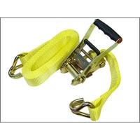 Faithfull Ratchet Tie Down 5m x 50mm Trucker Breaking Strain 9900lb