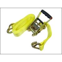 Faithfull Ratchet Tie Down 8m x 50mm Trucker Breaking Strain 9900lbs