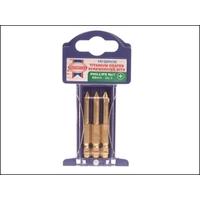 Faithfull Phillips No.1 Titanium Screwdriver Bits (3) x 50mm