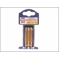 Faithfull Pozi 2 Titanium Screwdriver Bits 75mm Length Pack of 3