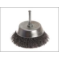 Faithfull Wire Cup Brush 75 x 6mm Shank 0.30mm