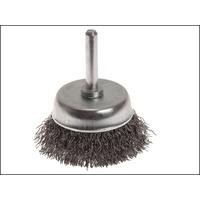 Faithfull Wire Cup Brush 50 x 6mm Shank 0.30mm