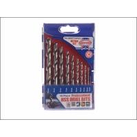 faithfull hss drill set m2 1 10mm