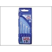 Faithfull Tile & Glass Drillbit Set of 4 (3-6mm)