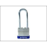 Faithfull Laminated Steel Padlock 38mm Long Shackle