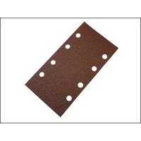 Faithfull 1/3 Sanding Sheet Red B&D Hook & Loop (5) Assorted
