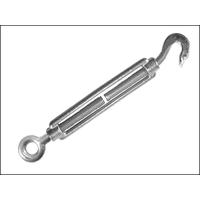 Faithfull Straining Screw 8mm Hook & Eye Galvanised