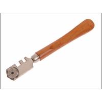 faithfull six wheel glasscutter tungsten carbide wood handle