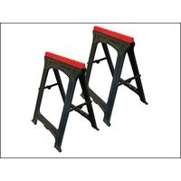 Faithfull Plastic Trestles (Set 2) Height 82cm x 57cm