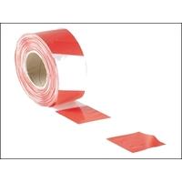 faithfull barrier tape 70mm x 500m red white