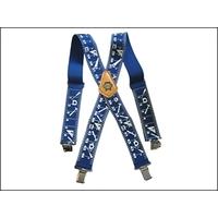 Faithfull Heavy-Duty Braces 50mm Wide - Blue