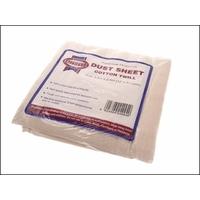 faithfull dust sheet cotton twill 12ft x 9ft