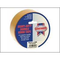 Faithfull Double Sided Tape Heavy-Duty 50mm x 25m