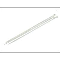 Faithfull Cable Ties (100) White 200mm x 3.6mm
