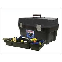 faithfull plastic toolbox 547mm 21in organiser lid