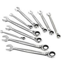 facom facom 467jp10 10 piece metric ratchet combination spanner set