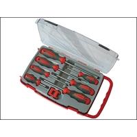 faithfull screwdriver soft grip set of 8