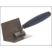 faithfull corner trowel stainless steel 4 x 3 x 3in internal soft grip ...