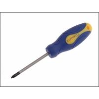 faithfull pozidriv soft grip screwdriver 1pz x 75mm