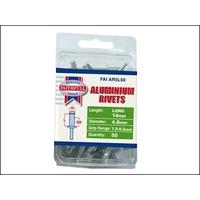 Faithfull Aluminium Rivets 5mm Long Pack 50