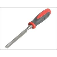 faithfull bevel edge chisel red soft grip 12mm 12in