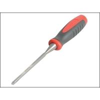 faithfull bevel edge chisel red soft grip 6mm 14in