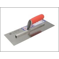 Faithfull Plasterers Carbon Finishing Trowel Soft Grip Handle 13in x 4.3/4in