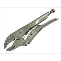 faithfull locking plier 230mm 9in curved jaw