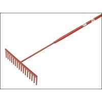 Faithfull 16 Flat Teeth Asphalt Rake - Tubular Shaft