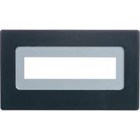 Face frame Black Compatible with: LCD 16 x 2 (W x H x D) 91 x 53 x 20 mm PVC H-Tronic