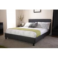 Faux Leather Bed in a Box Black