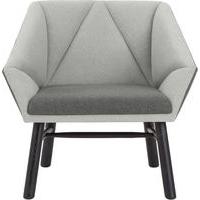 Facet Accent Chair, Marl Grey and Light Grey