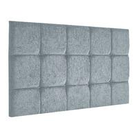 fairburn frienza velour headboard sky small double