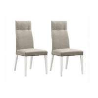 fascino pair of faux leather dining chairs