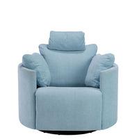 Fama Claudo Electric Swivel Recliner, Sky Blue