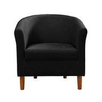 faux leather tub chair