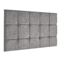 Fairburn Frienza Velour Headboard Silver Single