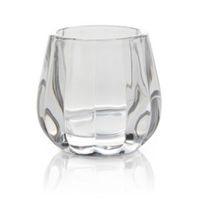 Facet Glass Candle Holder Small