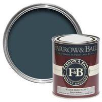 Farrow & Ball Interior & Exterior Hague Blue No.30 Gloss Paint 750ml