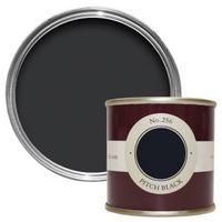 Farrow & Ball Pitch Black No.256 Estate Emulsion 100ml Tester Pot